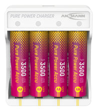 Ansmann Pure Power Charger with 4 AA 3500 mah (4pk)