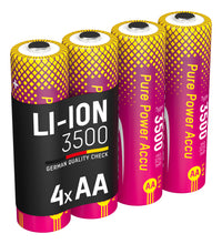 Ansmann Pure Power AA 3500 mah Li-Ion 4pk