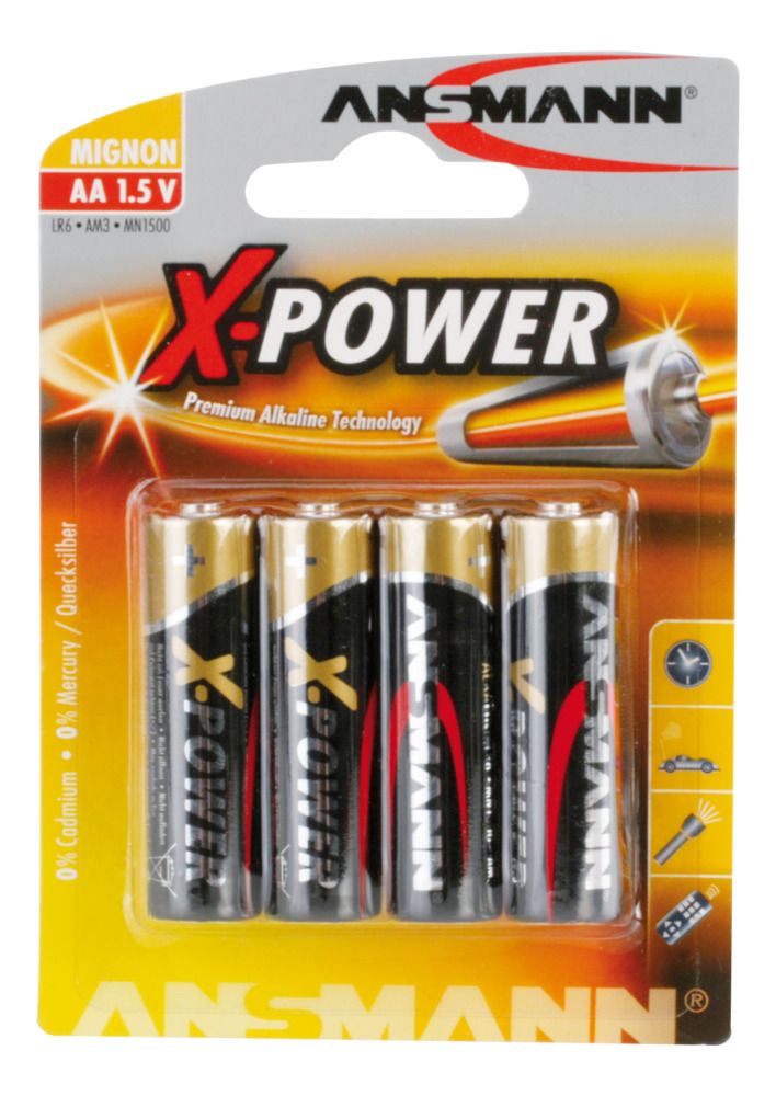 Ansmann AA X-Power Premium Alkaline 4pk Blister