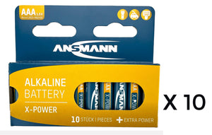 Ansmann AAA X-Power Alkaline 10 pack Carton - ten 10 packs