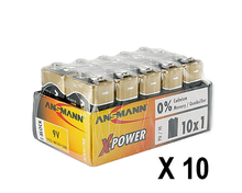 Ansmann X-Power Premium Alkaline 9V 10 pack,